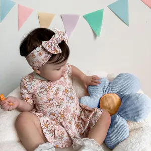 Dream Big Little Co Bunny BloomZzz Dream Bodysuit Dress