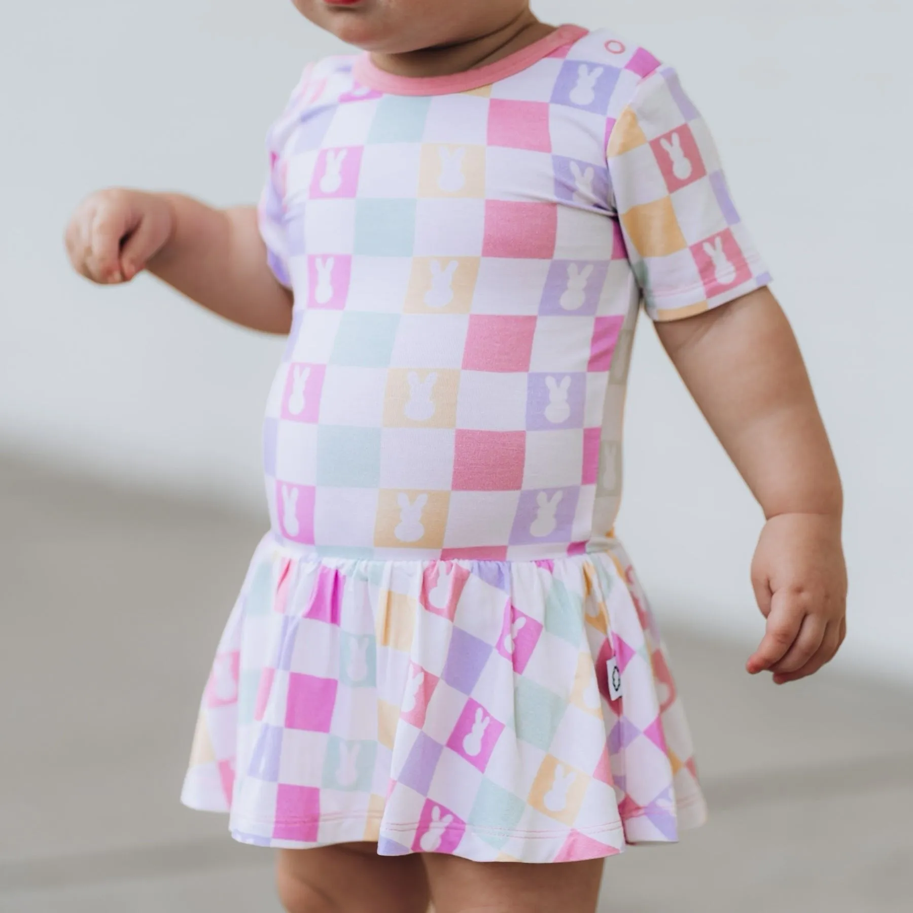 Dream Big Little Co Bunny Kisses Dream Bodysuit Dress