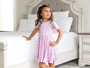 Dream Big Little Co Lavender DaisieZzz Dream Ruffle Dress