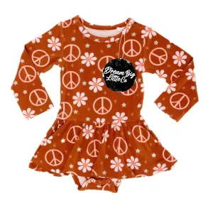Dream Big Little Co Peaceful Dreamz Dream Onesie Dress