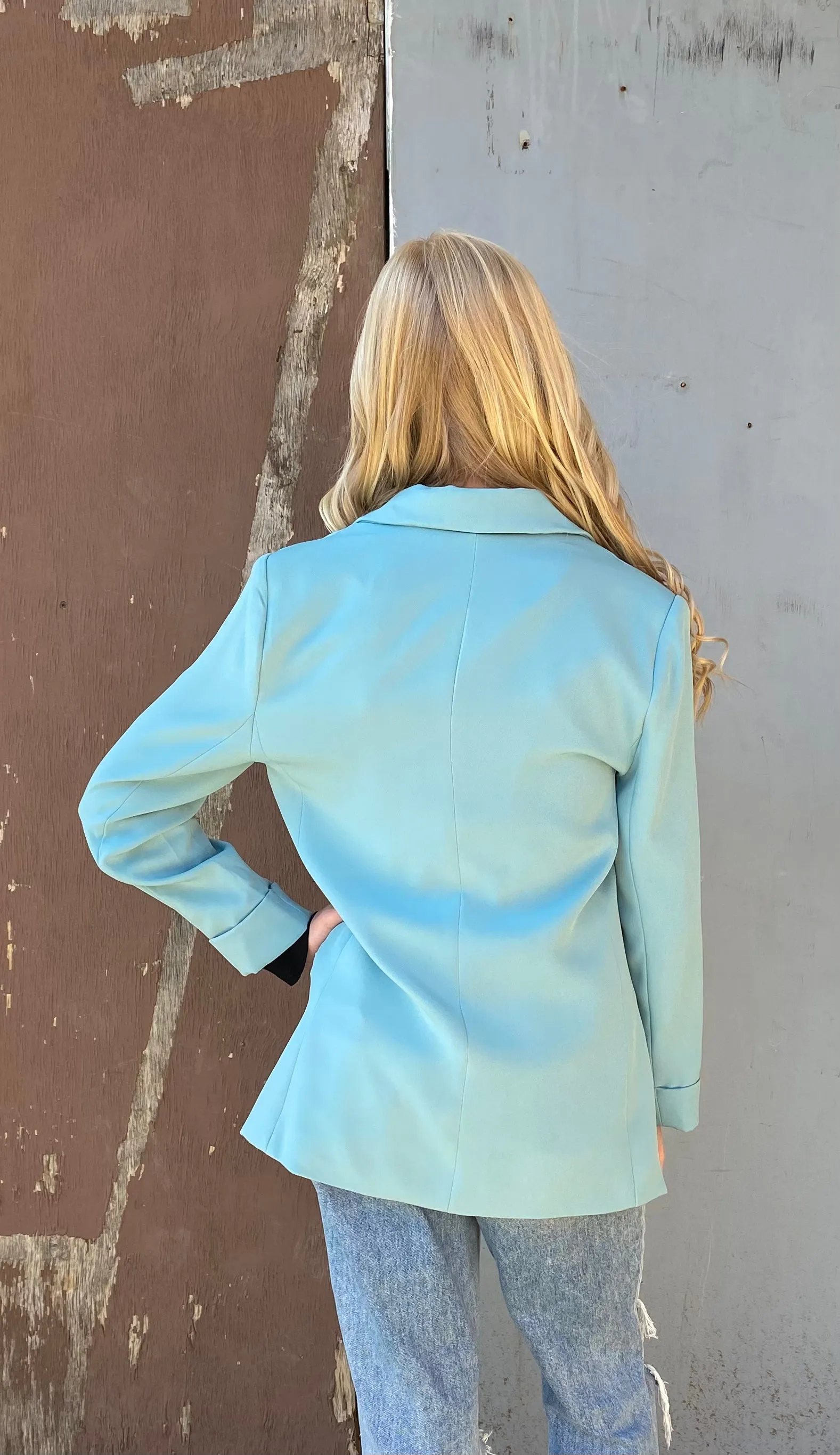 Dusty Teal Classic Blazer