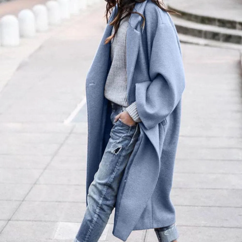 Edenare | Women Elegant Chic Winter Coat | Long