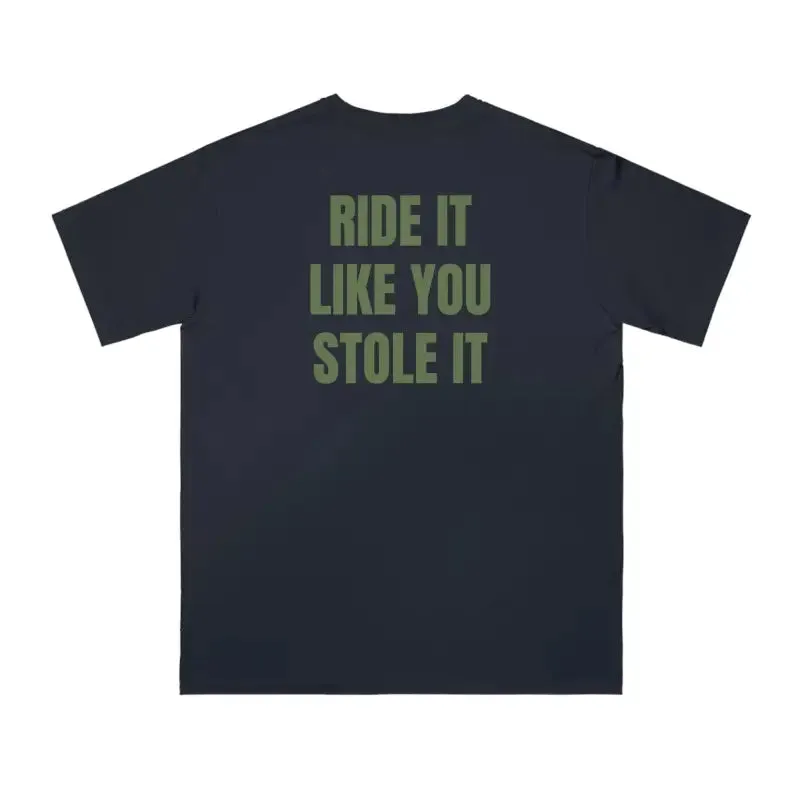 Edgy Sophistication Skull Cotton t Shirt