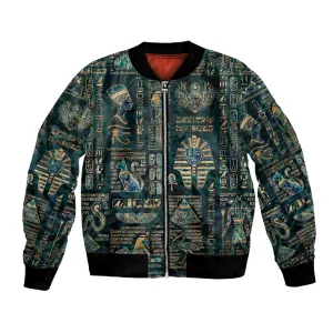 Egyptian Hieroglyphs And Deities Bomber Jacket DT02