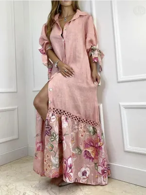 Eleanor - Elegant summer dress with lantern sleeves