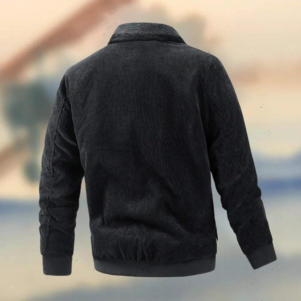 Elegant corduroy men's jacket for optimal comfort