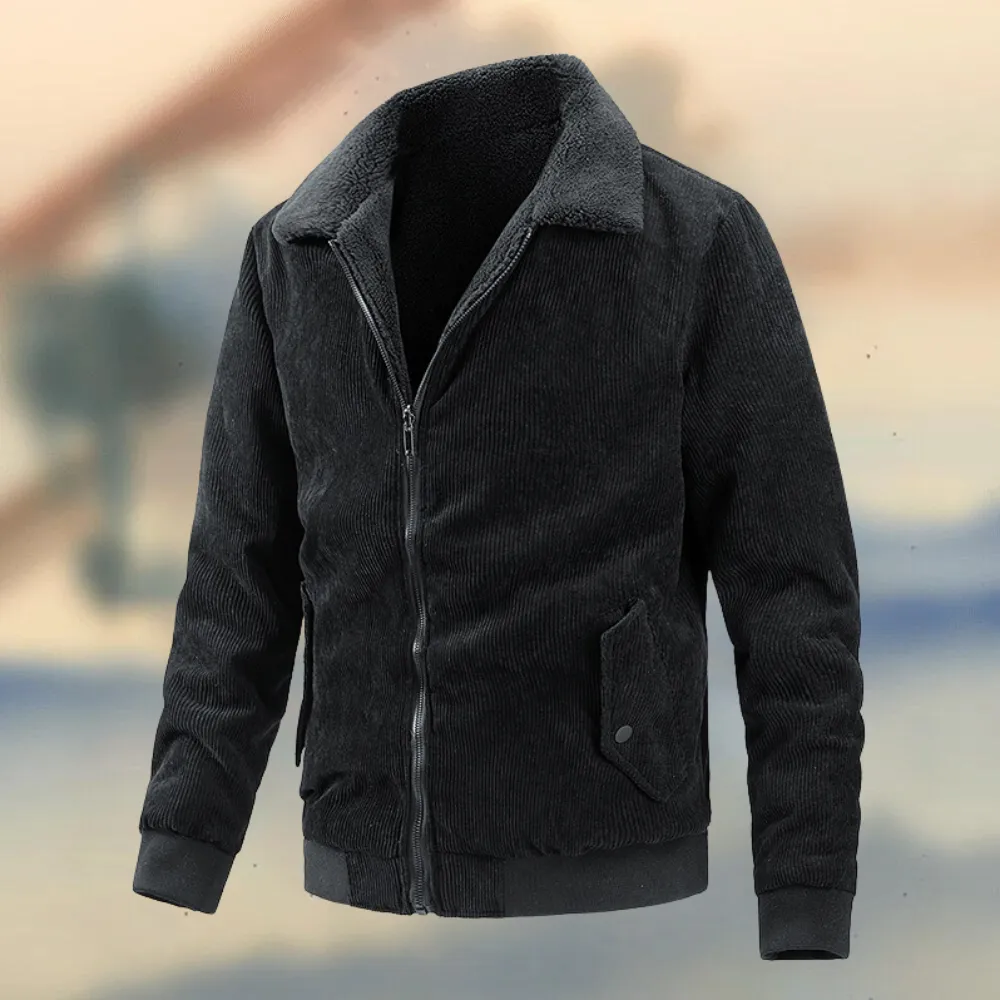 Elegant corduroy men's jacket for optimal comfort