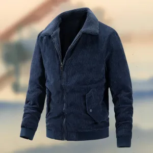 Elegant corduroy men's jacket for optimal comfort