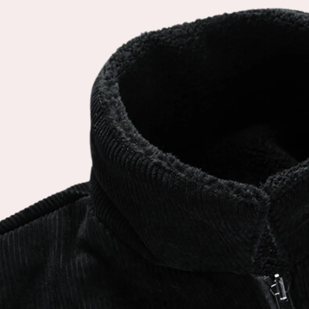 Elegant corduroy men's jacket for optimal comfort