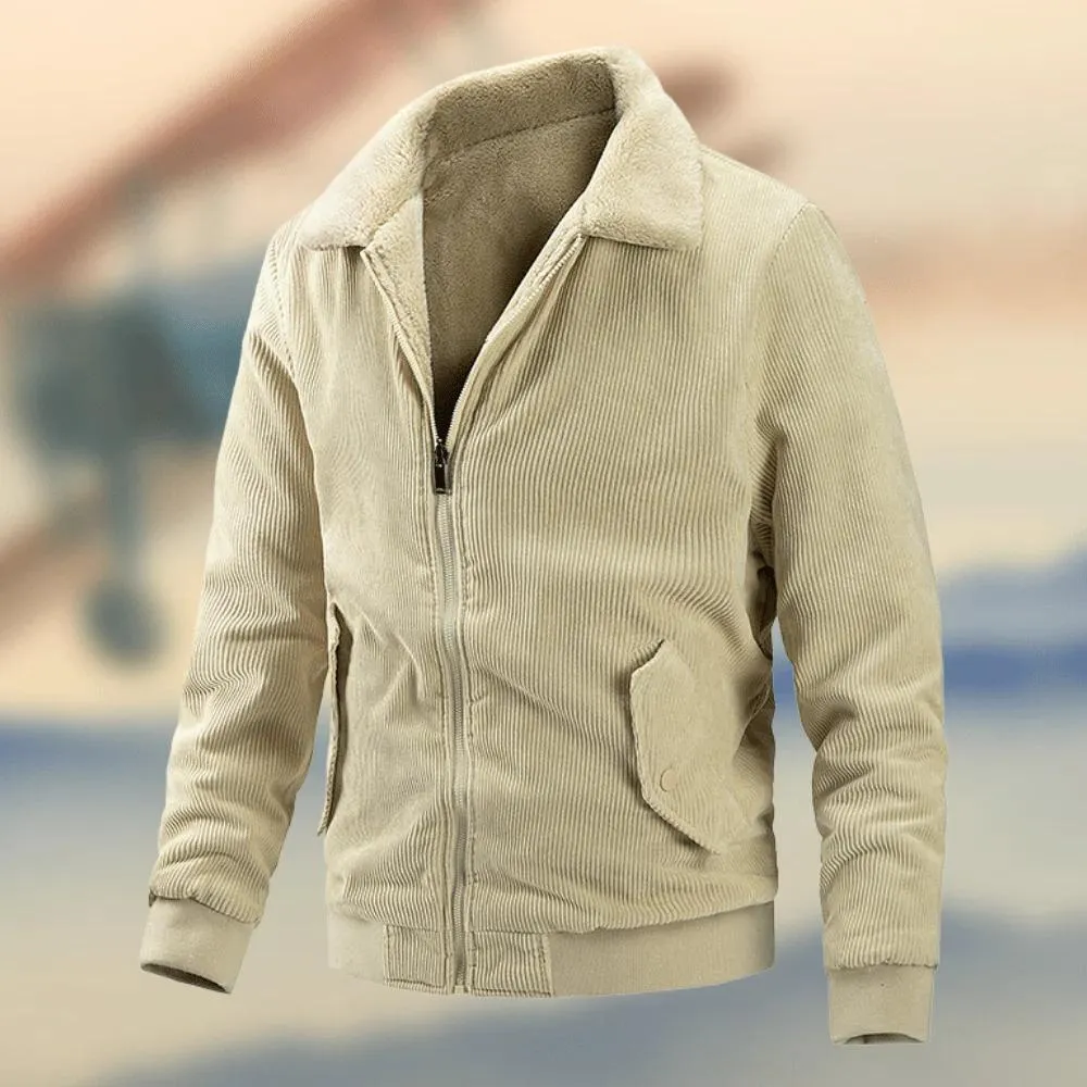 Elegant corduroy men's jacket for optimal comfort