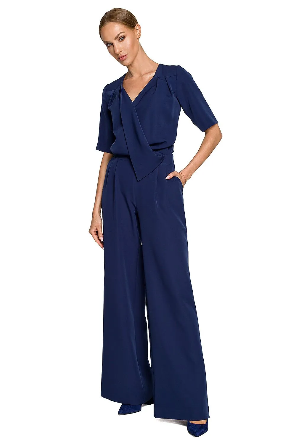 Elegant Envelope Top Trouser Suit