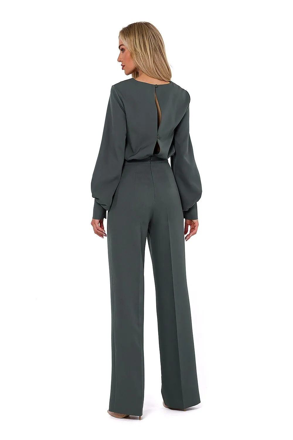 Elegant Halter Jumpsuit with Wide Legs