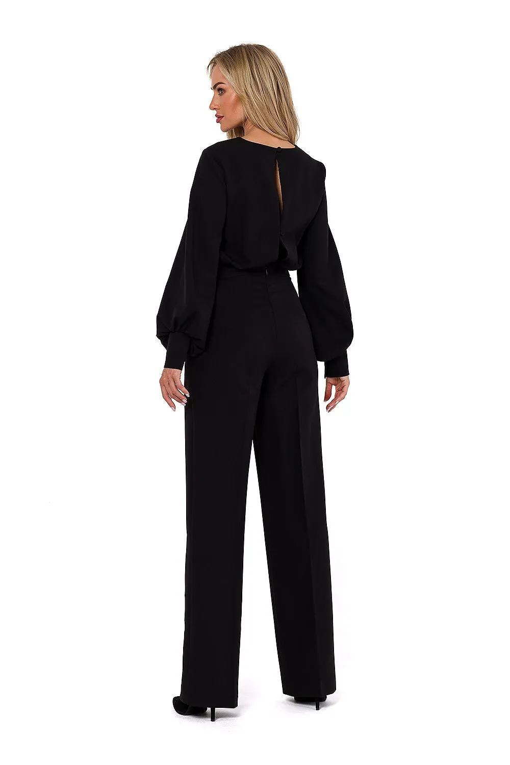 Elegant Halter Jumpsuit with Wide Legs