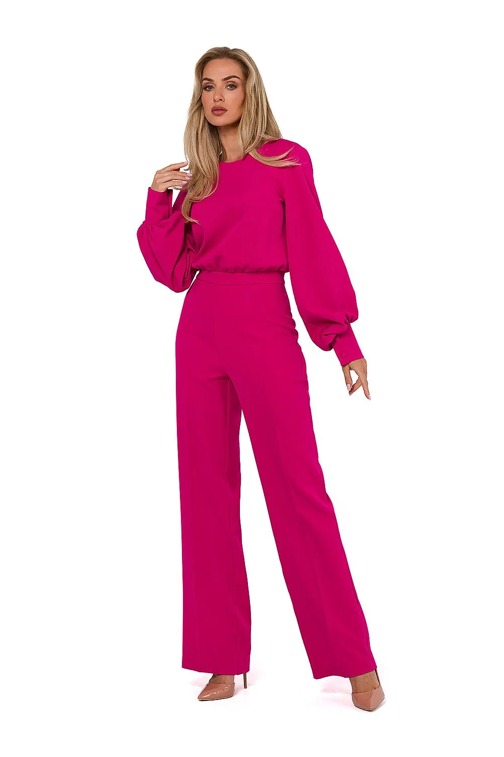 Elegant Halter Jumpsuit with Wide Legs
