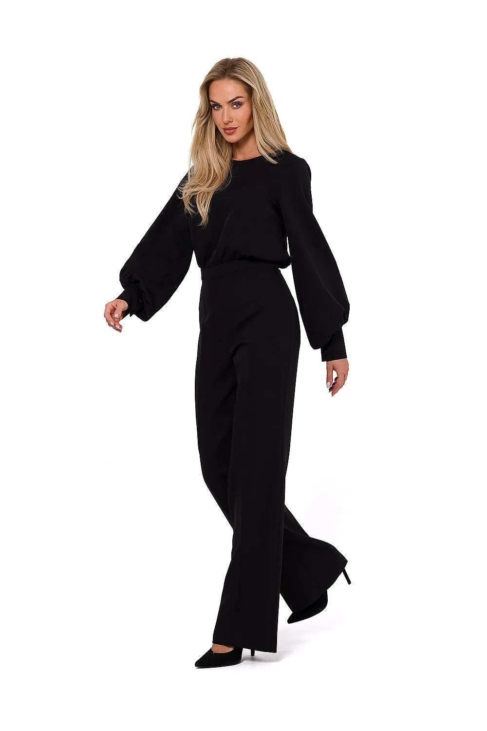Elegant Halter Jumpsuit with Wide Legs