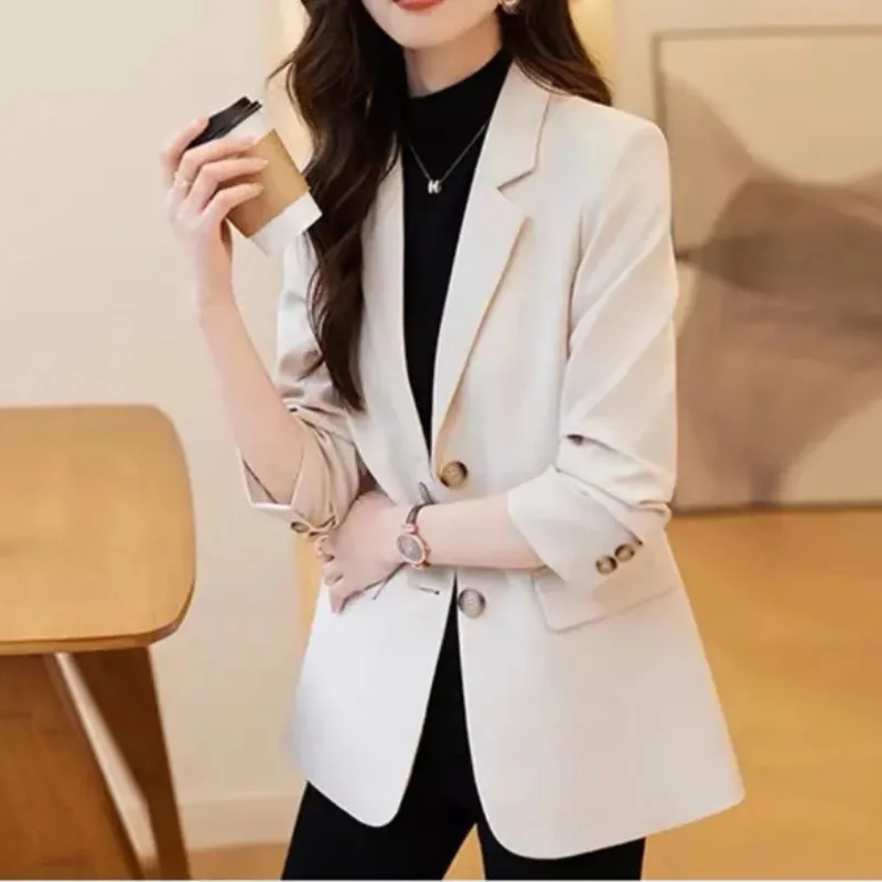 Elegant ladies' blazer with double-button fastening - Casual wear for everyday comfort - Comfortable and versatile