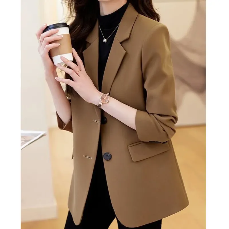 Elegant ladies' blazer with double-button fastening - Casual wear for everyday comfort - Comfortable and versatile