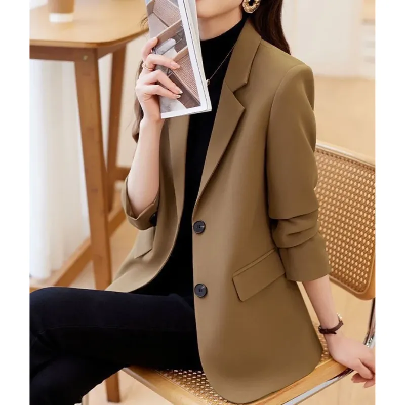 Elegant ladies' blazer with double-button fastening - Casual wear for everyday comfort - Comfortable and versatile