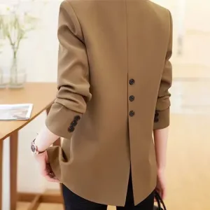 Elegant ladies' blazer with double-button fastening - Casual wear for everyday comfort - Comfortable and versatile