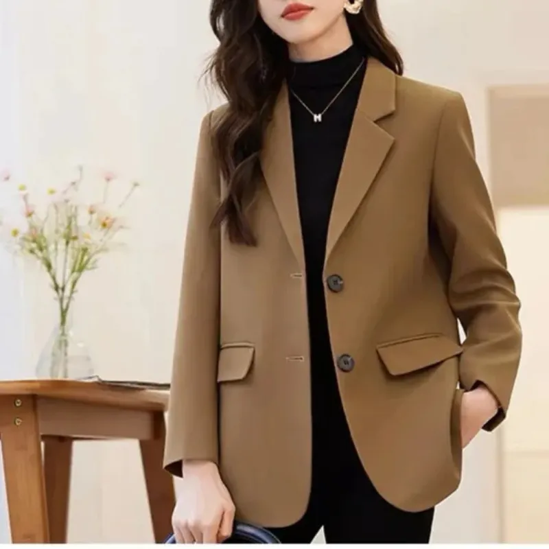 Elegant ladies' blazer with double-button fastening - Casual wear for everyday comfort - Comfortable and versatile