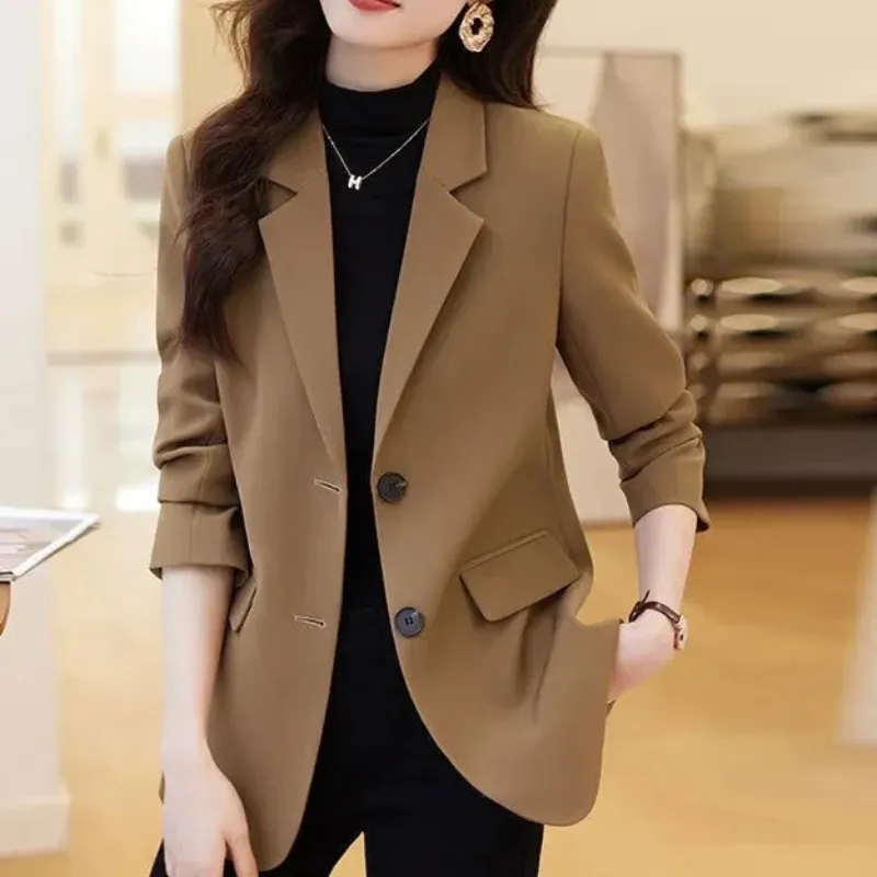 Elegant ladies' blazer with double-button fastening - Casual wear for everyday comfort - Comfortable and versatile