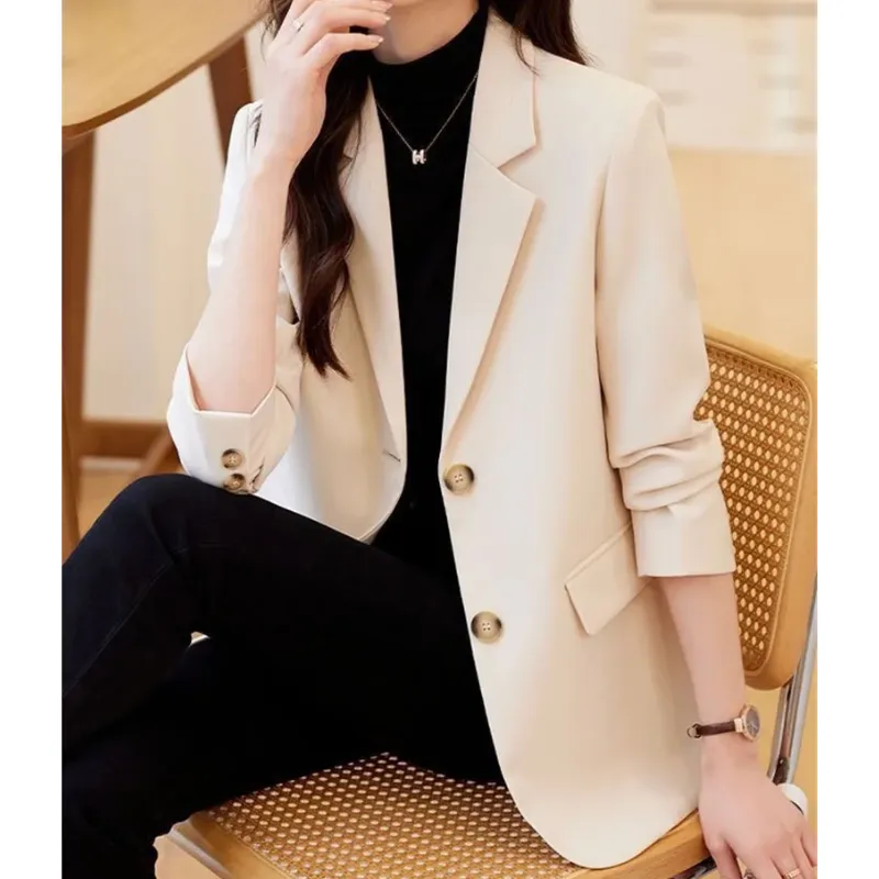 Elegant ladies' blazer with double-button fastening - Casual wear for everyday comfort - Comfortable and versatile