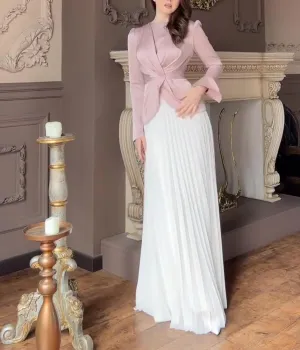 Elegant Long Slevve Suit  Dresses