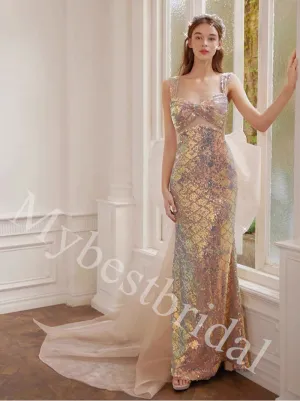 Elegant Sweetheart Sleeveless Mermaid Long Prom Dress,PDS1058