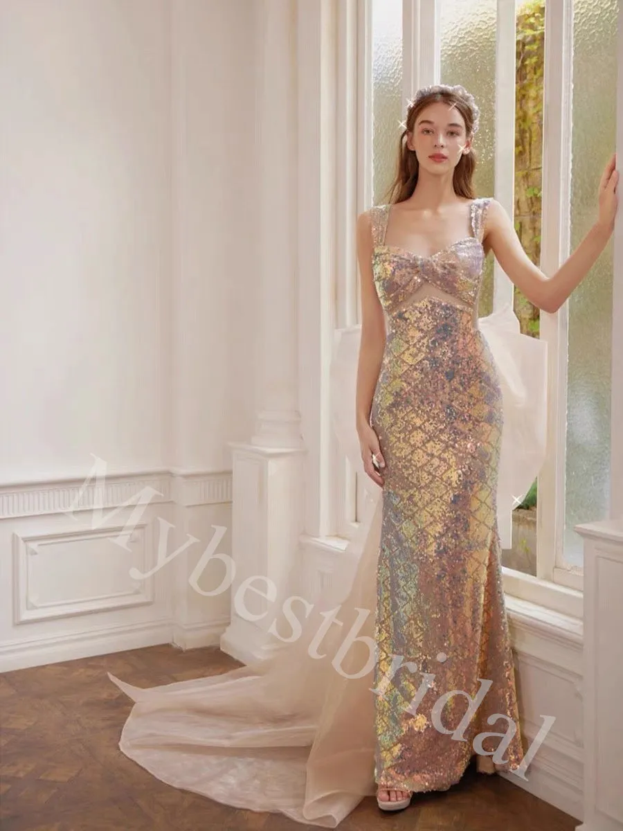 Elegant Sweetheart Sleeveless Mermaid Long Prom Dress,PDS1058