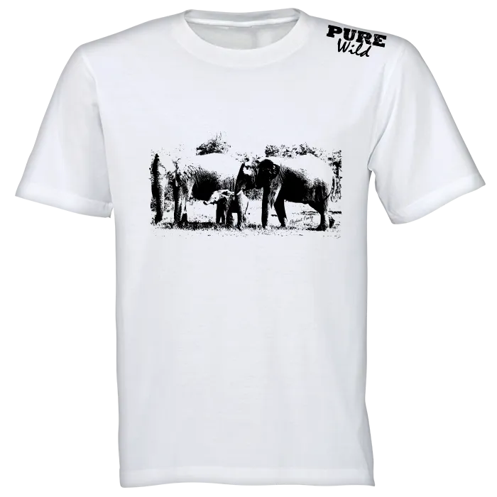 Elephant Family T-Shirt For A Real Man