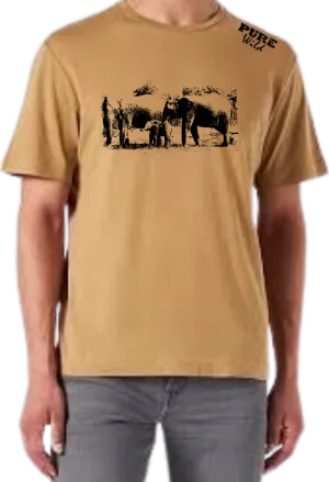 Elephant Family T-Shirt For A Real Man