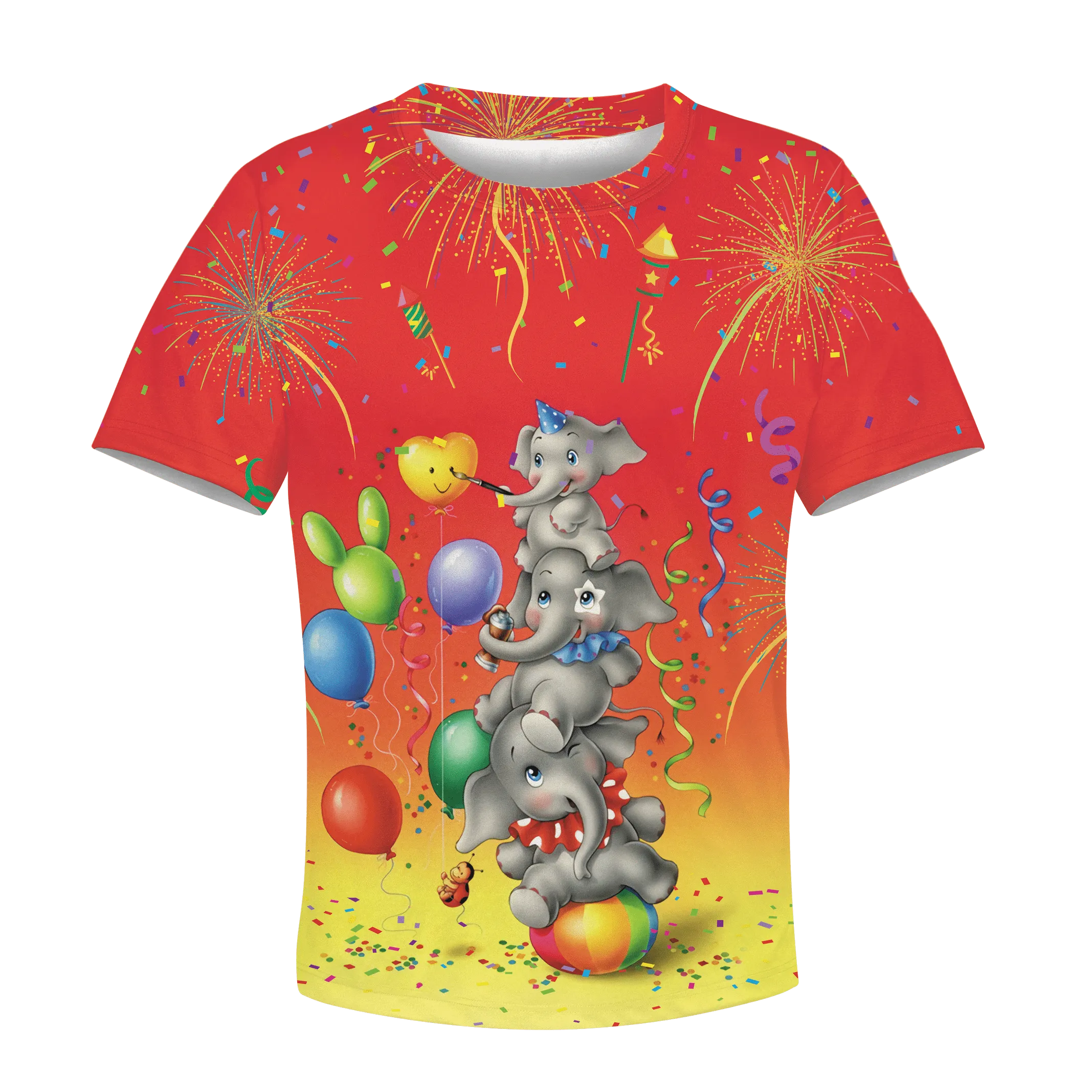 Elephant with balloon Kid Custom Cosplay Hoodies Apparel