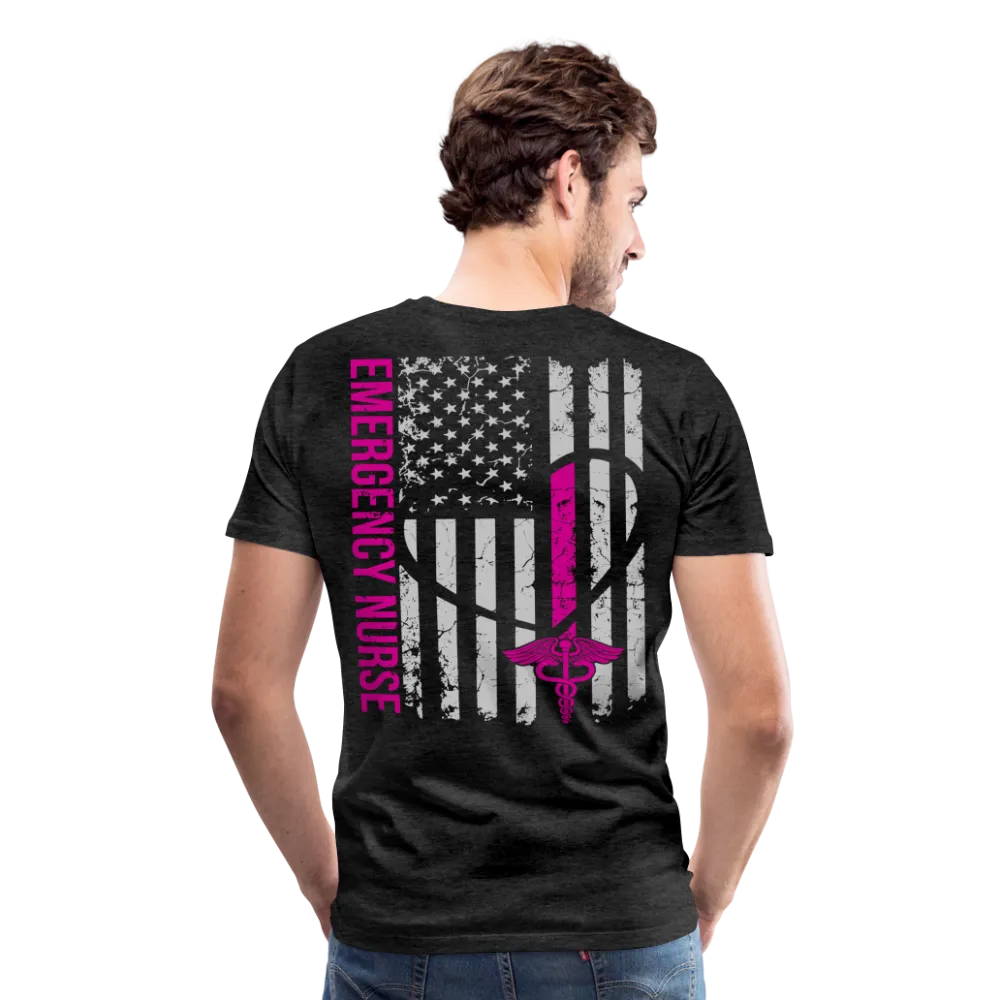 Emergency Nurse Flag Men's Premium T-Shirt (CK1835)