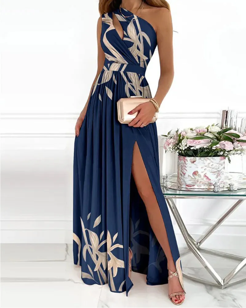 Emery - Elegant one shoulder maxi dress