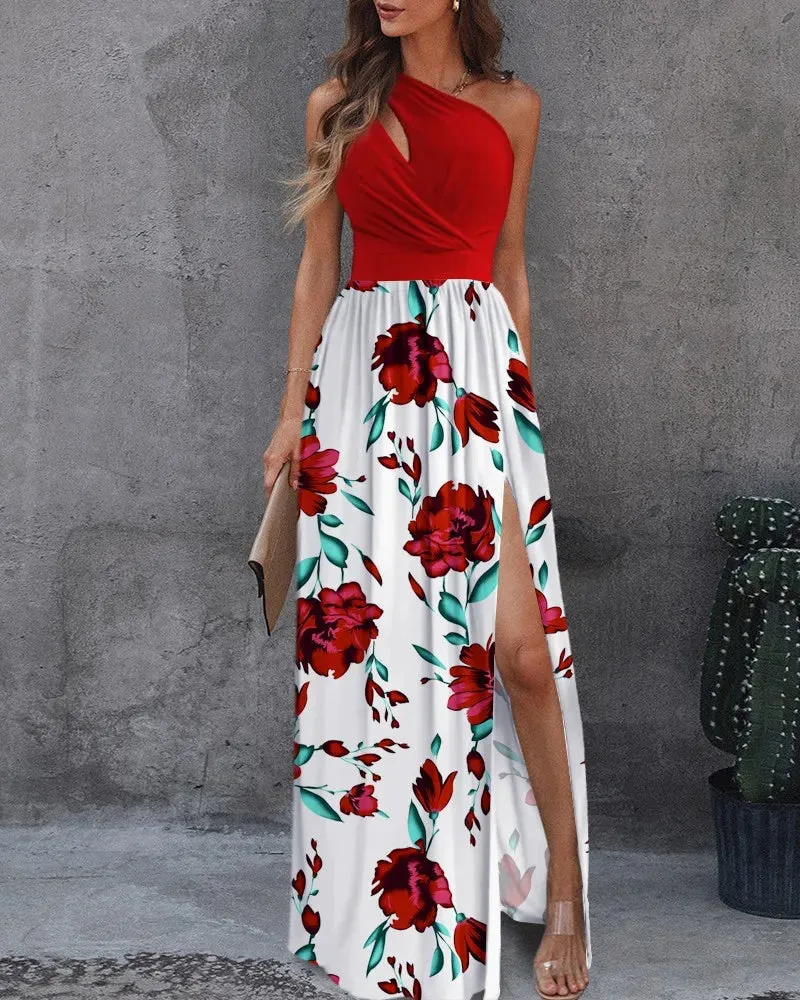 Emery - Elegant one shoulder maxi dress