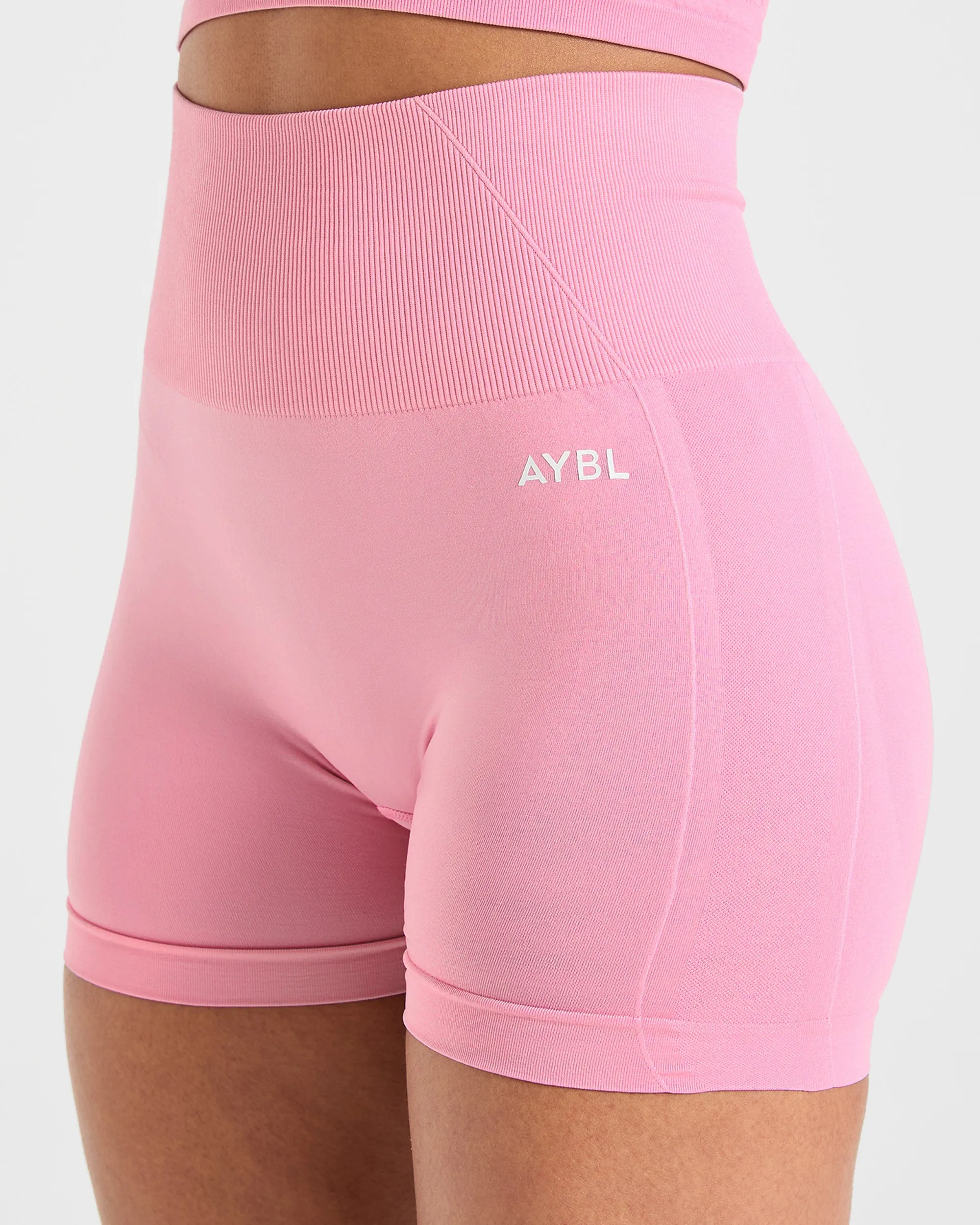 Empower Seamless Shorts - Baby Pink