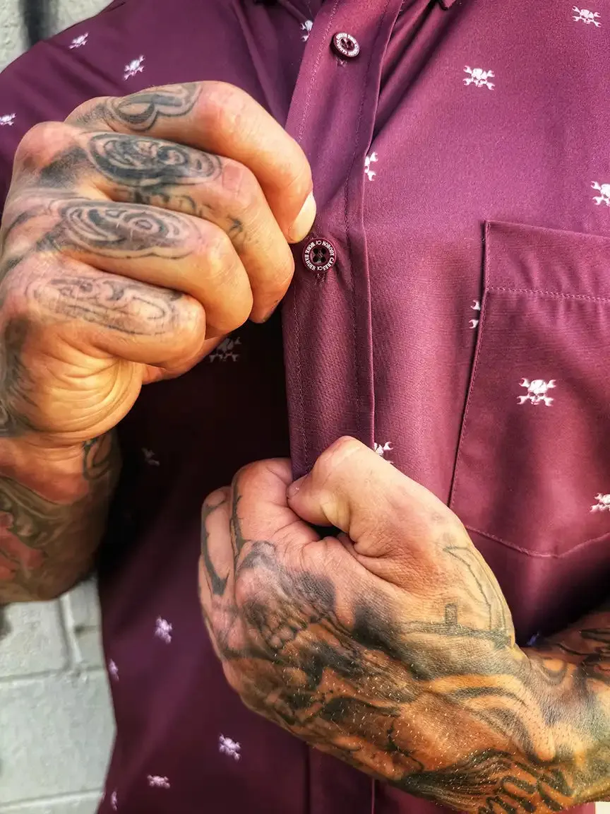 ESSENTIAL NOBODY CARES BUTTON UP