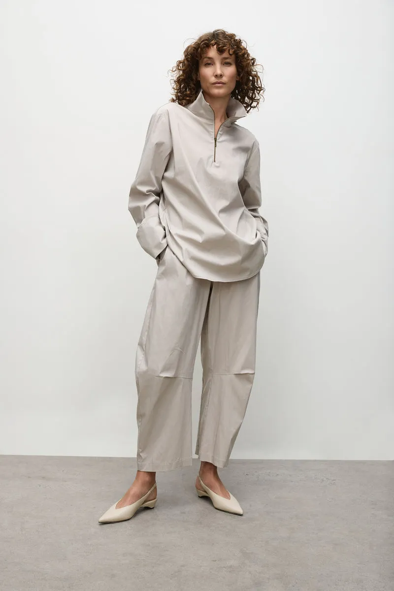 F65 8632 HALF ZIP BLOUSE