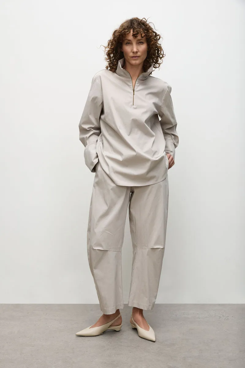 F65 8632 HALF ZIP BLOUSE