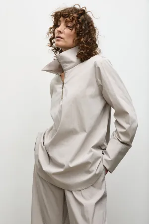 F65 8632 HALF ZIP BLOUSE