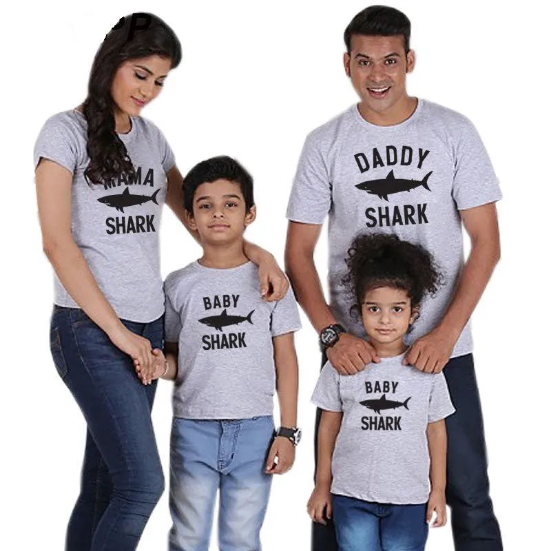 Family Matching Shark T-shirts
