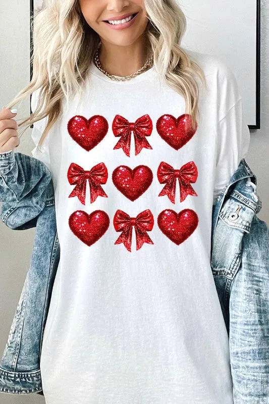 Faux Glitter Valentine Graphic Heavy Cotton Tee