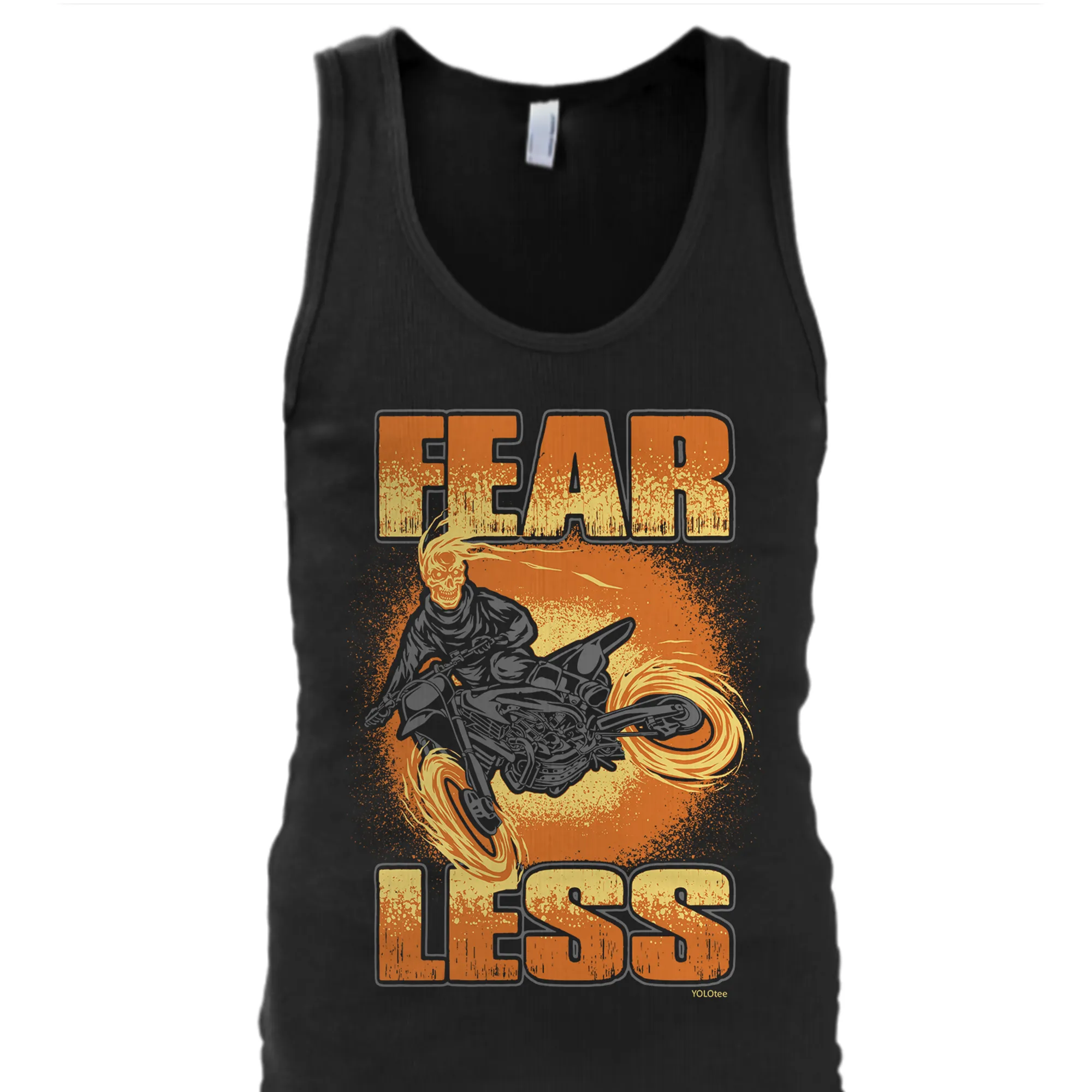 Fearless Flaming Motorcycle Shirt