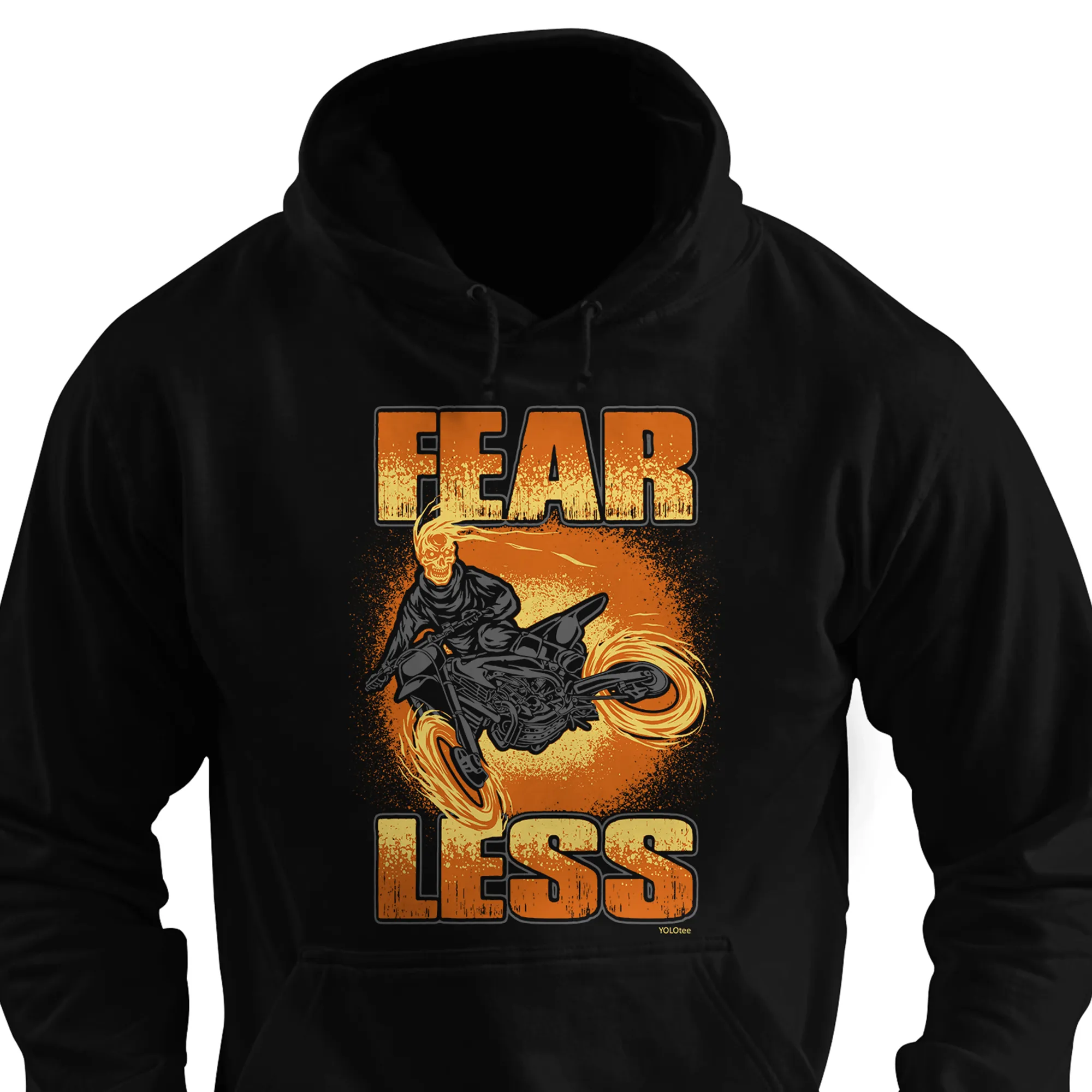 Fearless Flaming Motorcycle Shirt