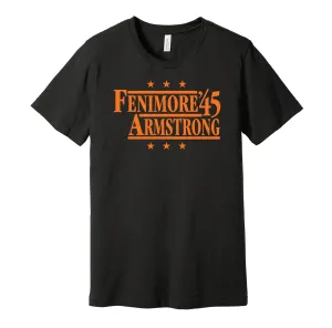 Fenimore & Armstrong '45 - Oklahoma Football Political Campaign Parody T-Shirt - Hyper Than Hype Shirts