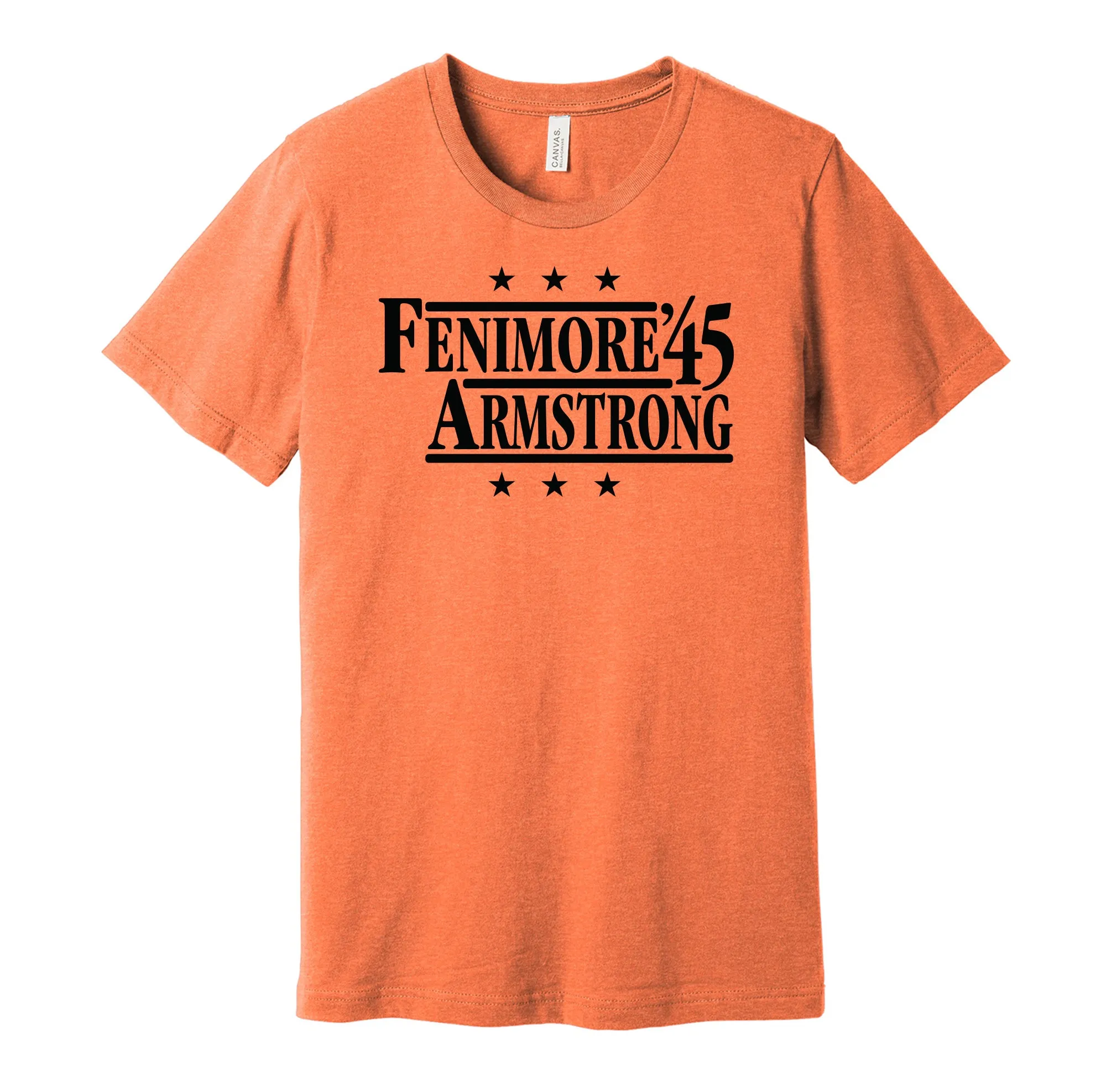 Fenimore & Armstrong '45 - Oklahoma Football Political Campaign Parody T-Shirt - Hyper Than Hype Shirts