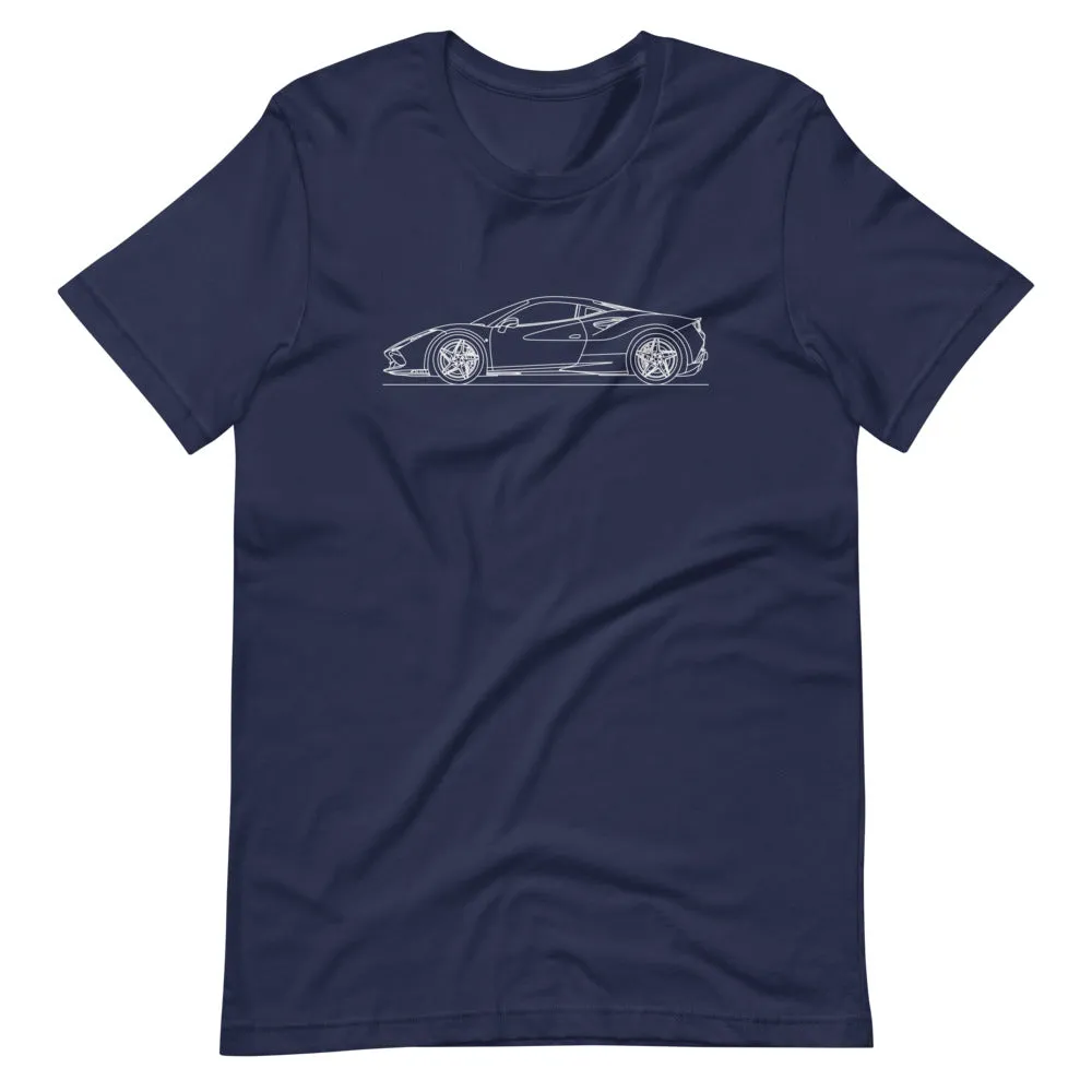 Ferrari F8 Tributo silhouette T-shirt