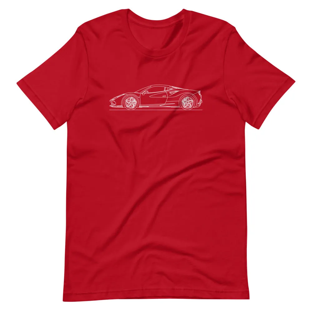 Ferrari F8 Tributo silhouette T-shirt