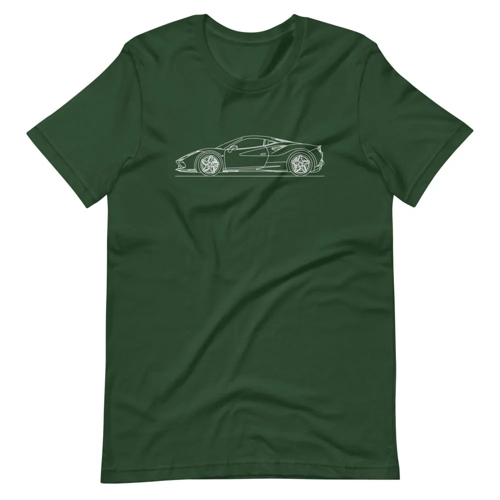 Ferrari F8 Tributo silhouette T-shirt