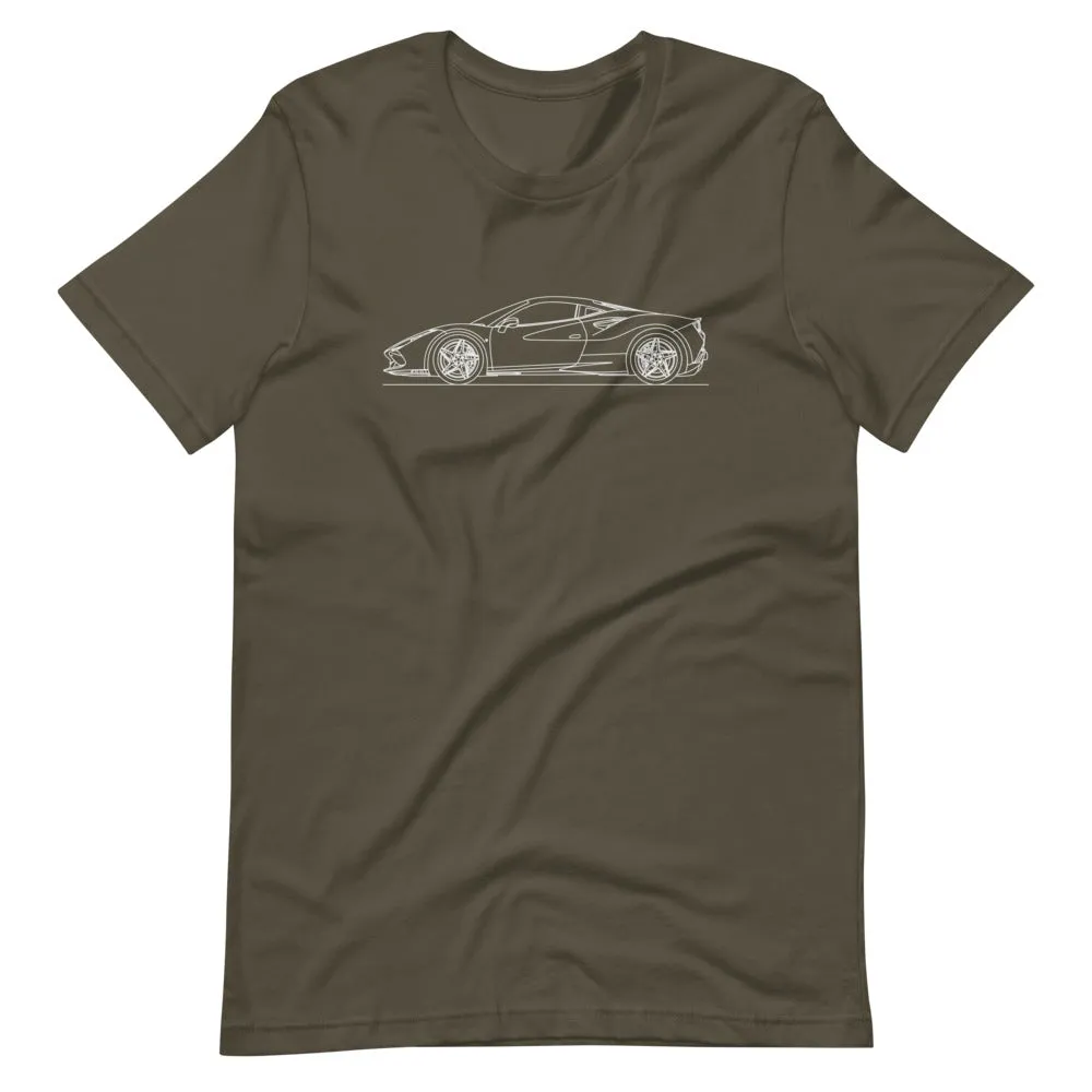 Ferrari F8 Tributo silhouette T-shirt